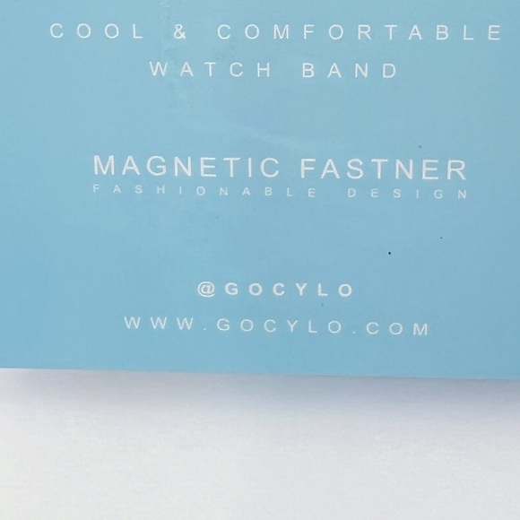 APPLE WATCH BAND, MAGNETIC FASTENER, SILVER COLOR, FITS 42mm-44mm, METAL, UNISEX - Picture 7 of 14